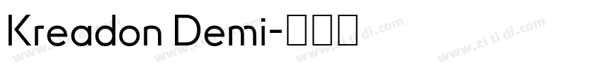 Kreadon Demi字体转换